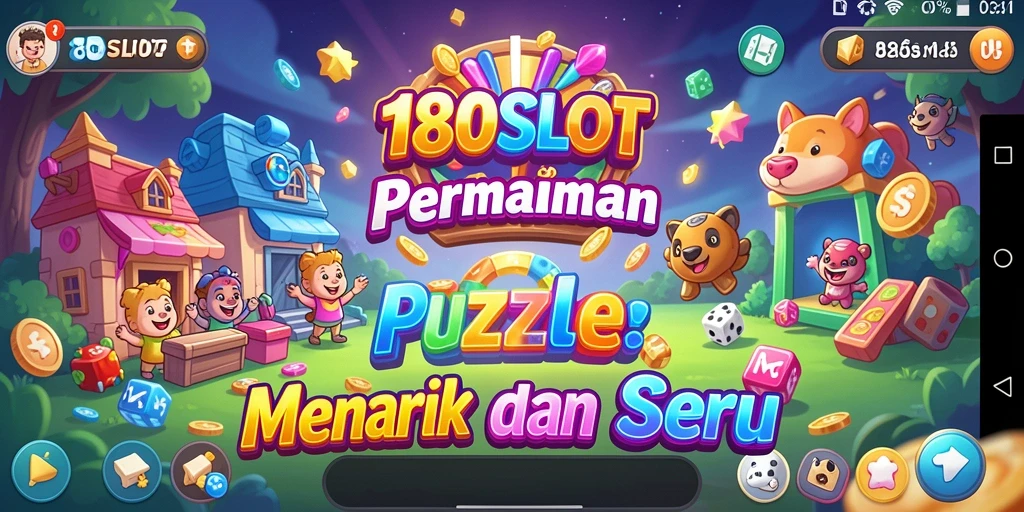 Tampilan screenshot 180SLOT yang menampilkan gameplay Puzzle yang menarik.