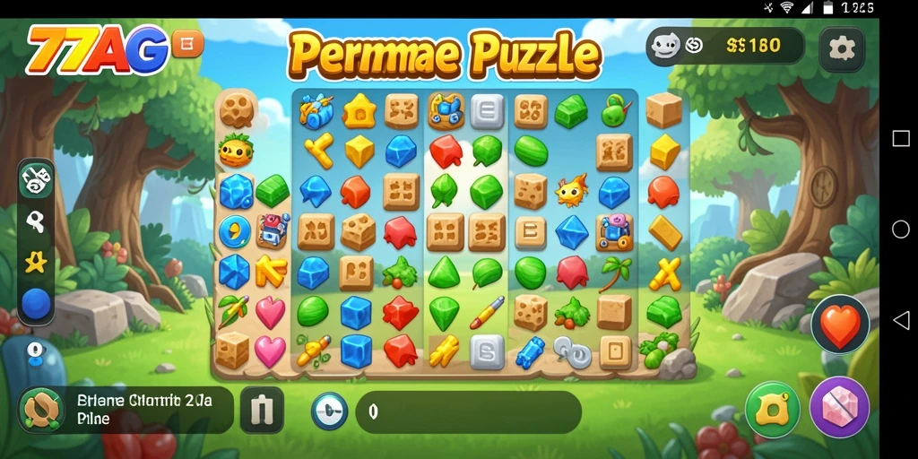 Tampilan gameplay Puzzle yang menarik dan penuh tantangan.