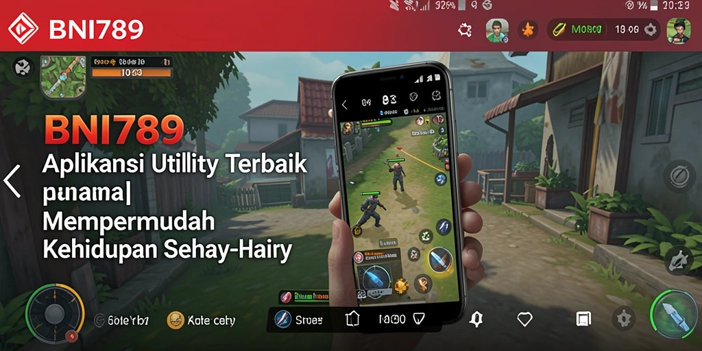 Tampilan utama BNI789 yang menunjukkan berbagai fitur Utility.
