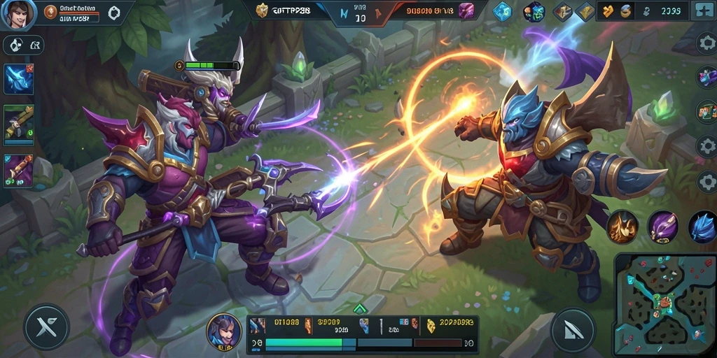 Tampilan gameplay seru di GIFTRP288 dengan aksi pertarungan intens.
