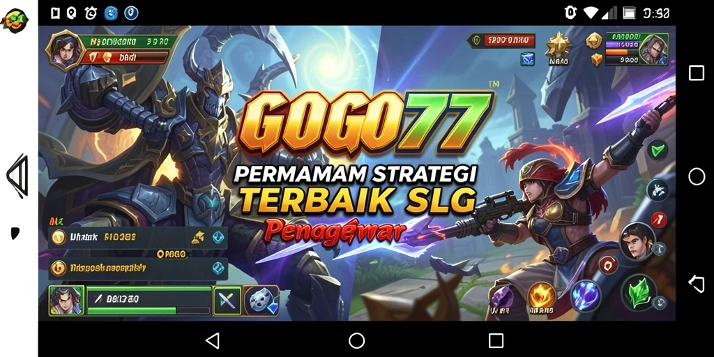 Tampilan gameplay SLG yang menegangkan di GOGO77.