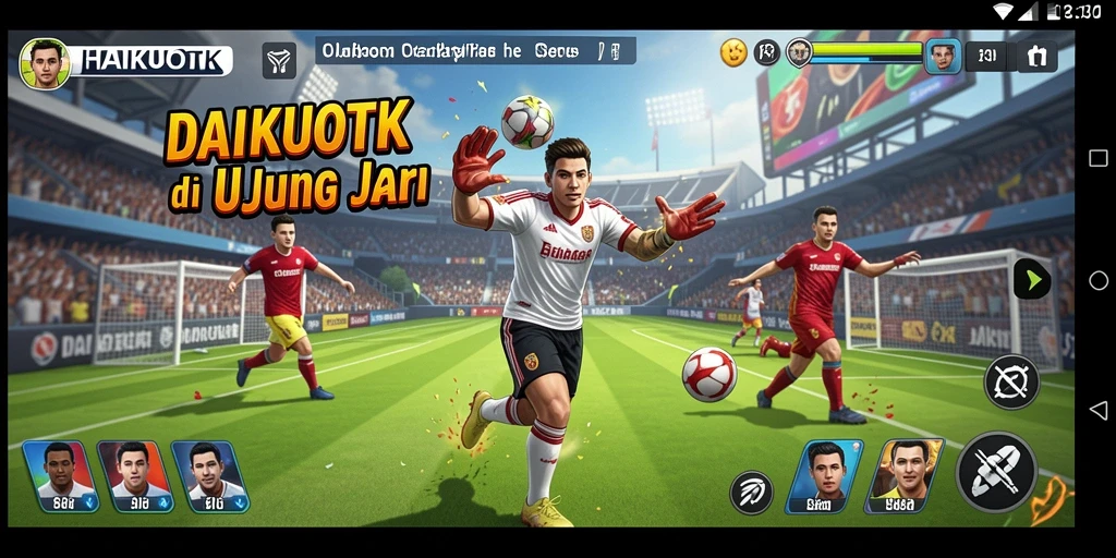 Tampilan gameplay HAIKUOTK yang menarik dan penuh aksi olahraga.