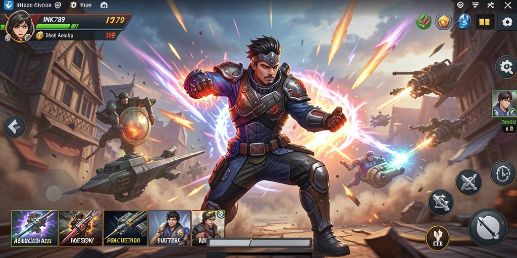 Tampilan gameplay dari INK789 yang penuh aksi dan mendebarkan.