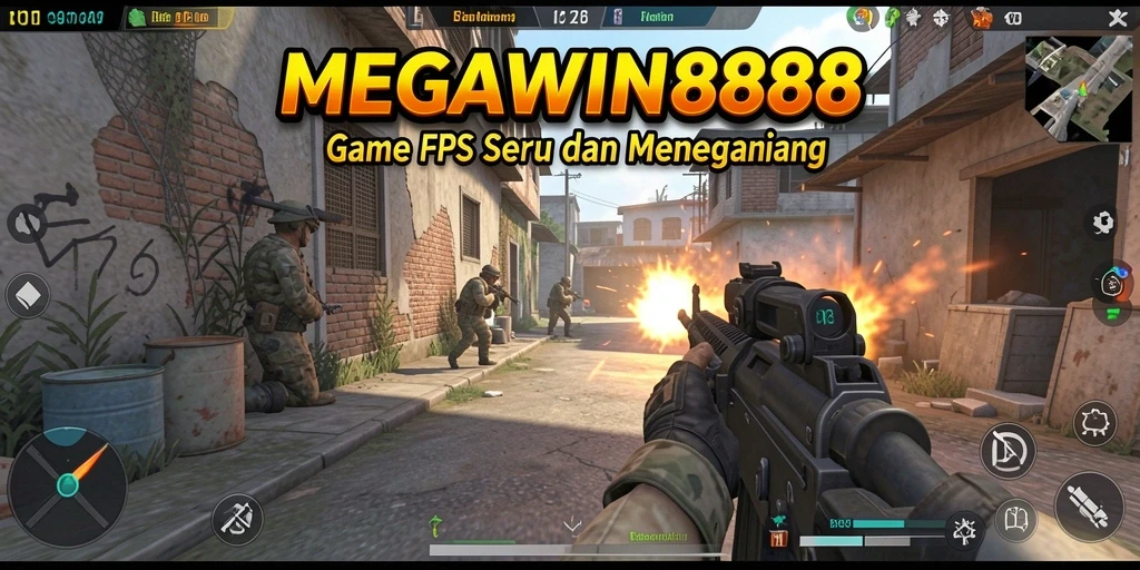 Gameplay seru MEGAWIN888 dengan aksi menembak yang intens.