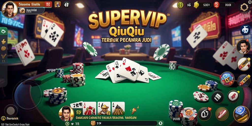 Tampilan gameplay yang mendebarkan dalam SUPERVIP.
